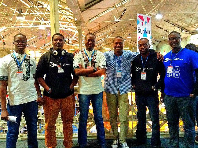 With Nigerian Startups — Inisidify and MyMusic — at the WebSummit 2013.